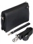 Мужская сумка-клатч Diamond 1302-01 из натуральной кожи 24 см 1302-01 Black - фото №5