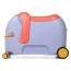 Детский чемодан-каталка делюкс Samsonite CT2-81001 Dream Rider Deluxe Elephant Lavend CT2-81001 81 Elephant Lavend - фото №7