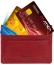 Кожаная кредитница Tony Perotti 789745 Bruciato Card Holder 789745/2 4 Красный - фото №4