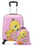 Детский набор чемодан и мешок Roncato 441001 Looney Tunes Kids Baby Trolley 46 см 441001-18 11 Tweety - фото №1