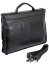 Кожаный мягкий портфель Diamond 3193-01 с отделением для ноутбука 14″ Expandable 3193-01 Black - фото №5