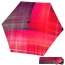 Зонт легкий плоский механический Doppler 722863 Carbonsteel Mini Slim купол 88 см 722865NO02 Noble Check Pink - фото №1